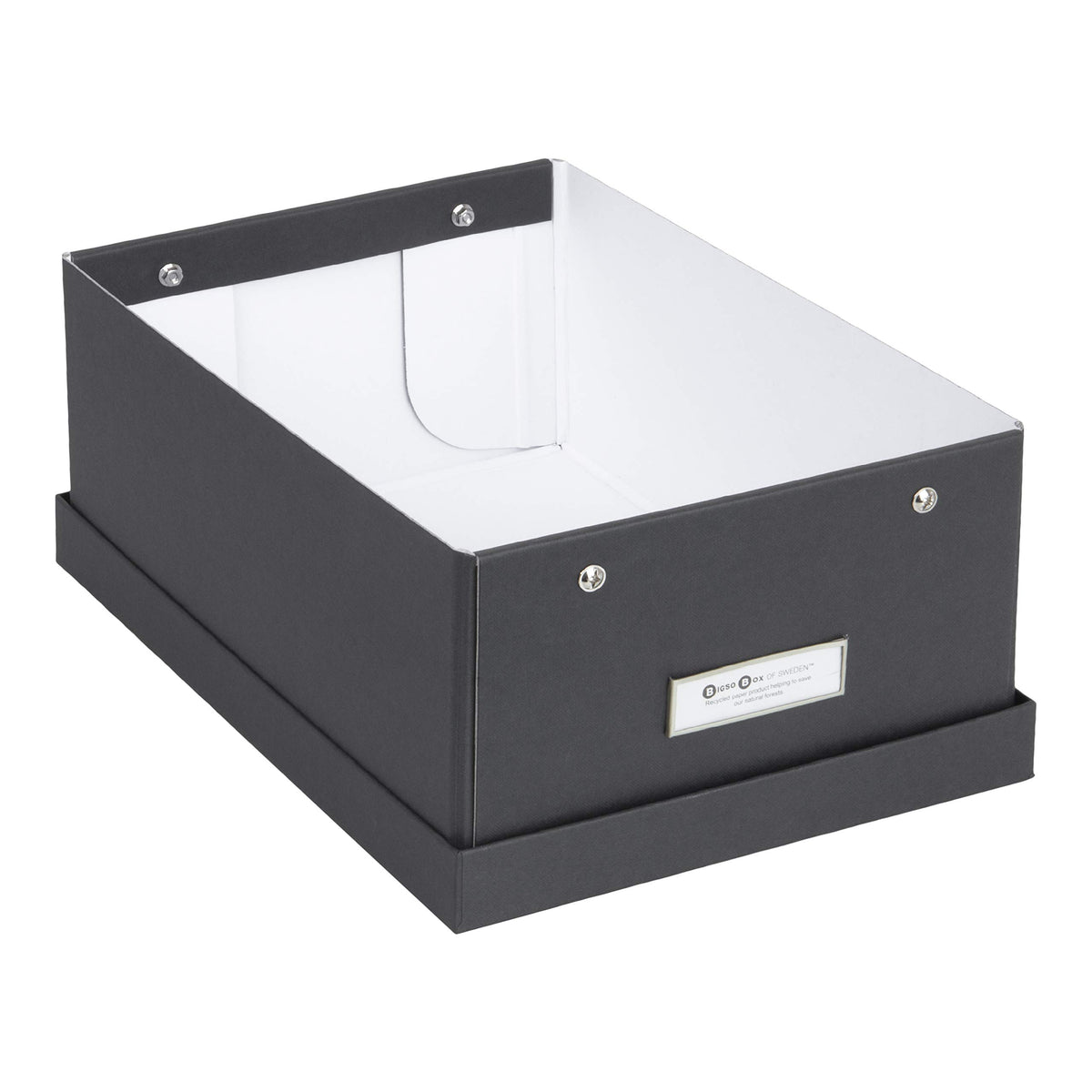Bigso Box of Sweden Karin Collapsible Storage Box with Labelframe for Easy Identification - Simple