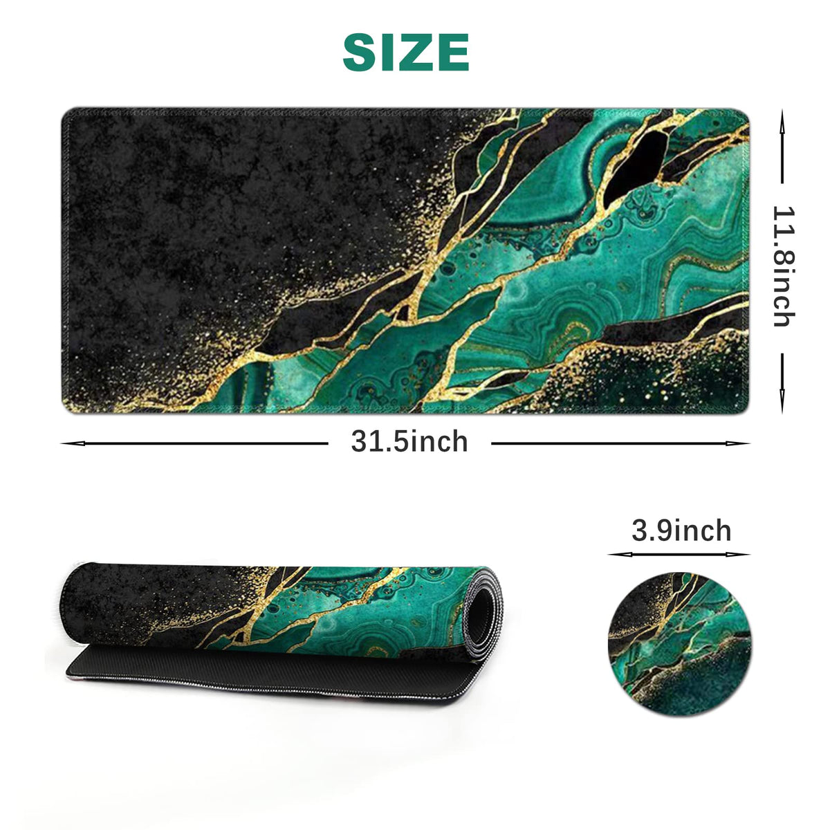 ArtSo Large Gaming Mouse Pad Extended Desk Pad XL Keyboard Mat Long Mousepad Decor Writing Pad