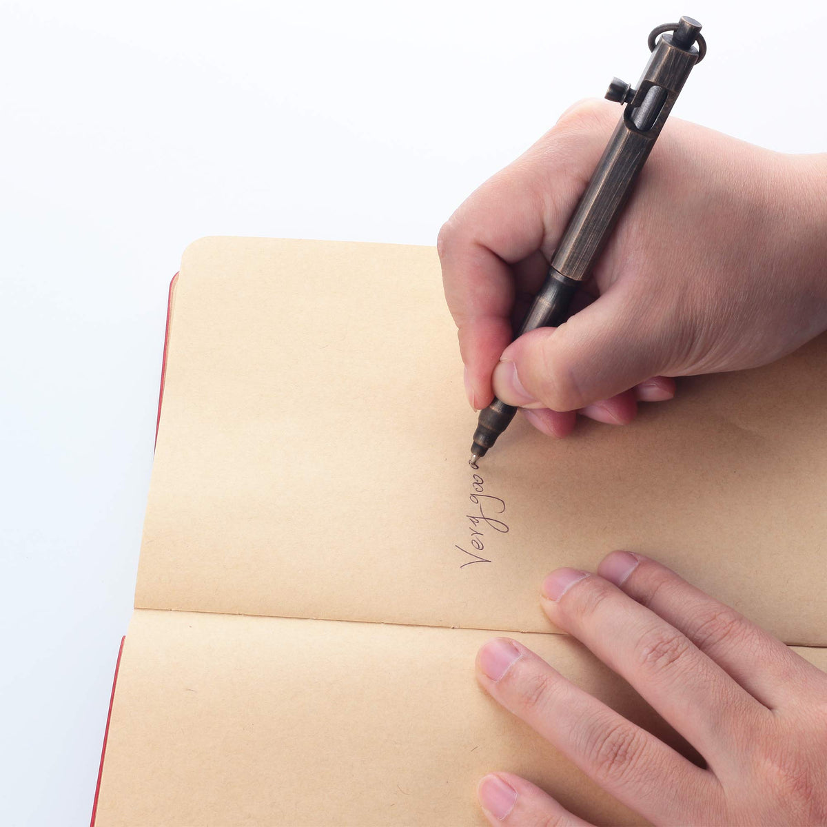 SMOOTHERPRO Solid Brass Bolt Action Pen, Compatible with Parker Refill