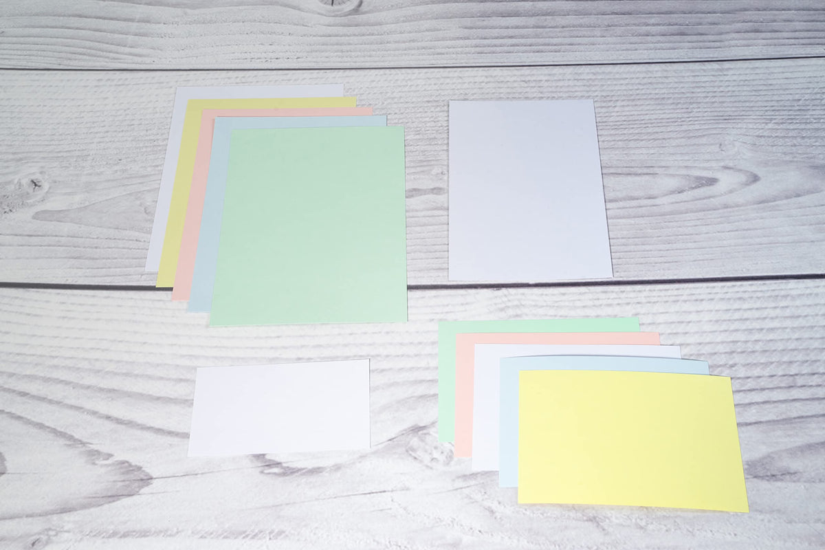 Exacompta - Ref 12606E - Bristol Squared Record Cards (Pack of 50) - A4 in Size, 205gsm Card