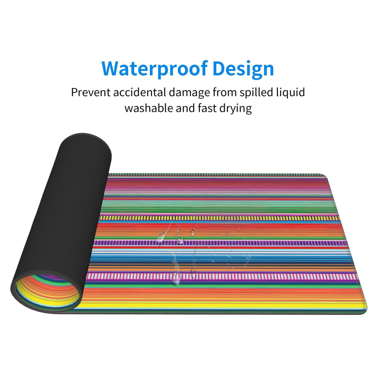 Sigouyinei Extra Large Desk Pad 31.5x12in Office Gaming Non-Slip Mouse Pad