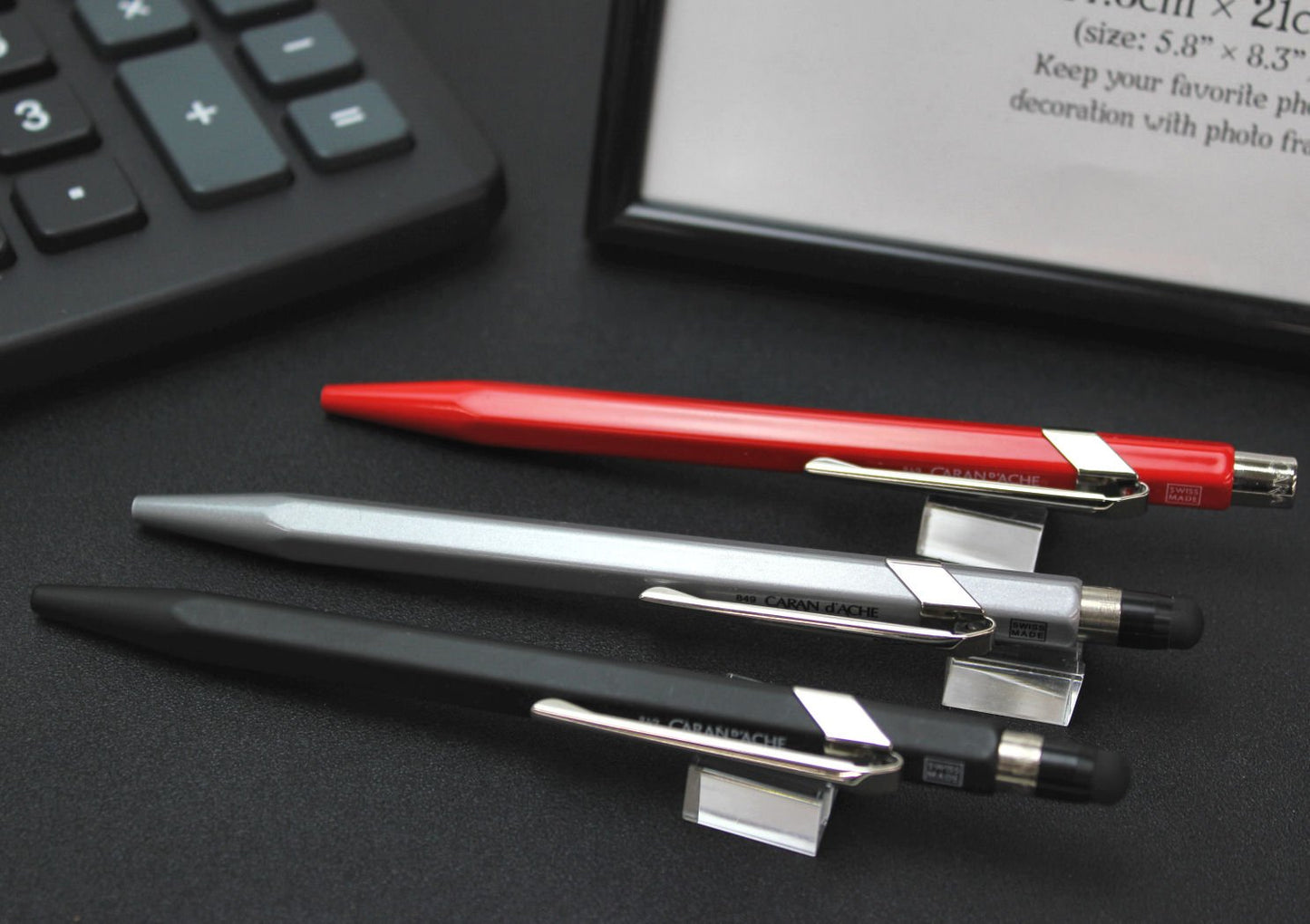 Caran d'Ache Ballpoint Pen, Oil-based, 849 Collection, Red, 0849-070