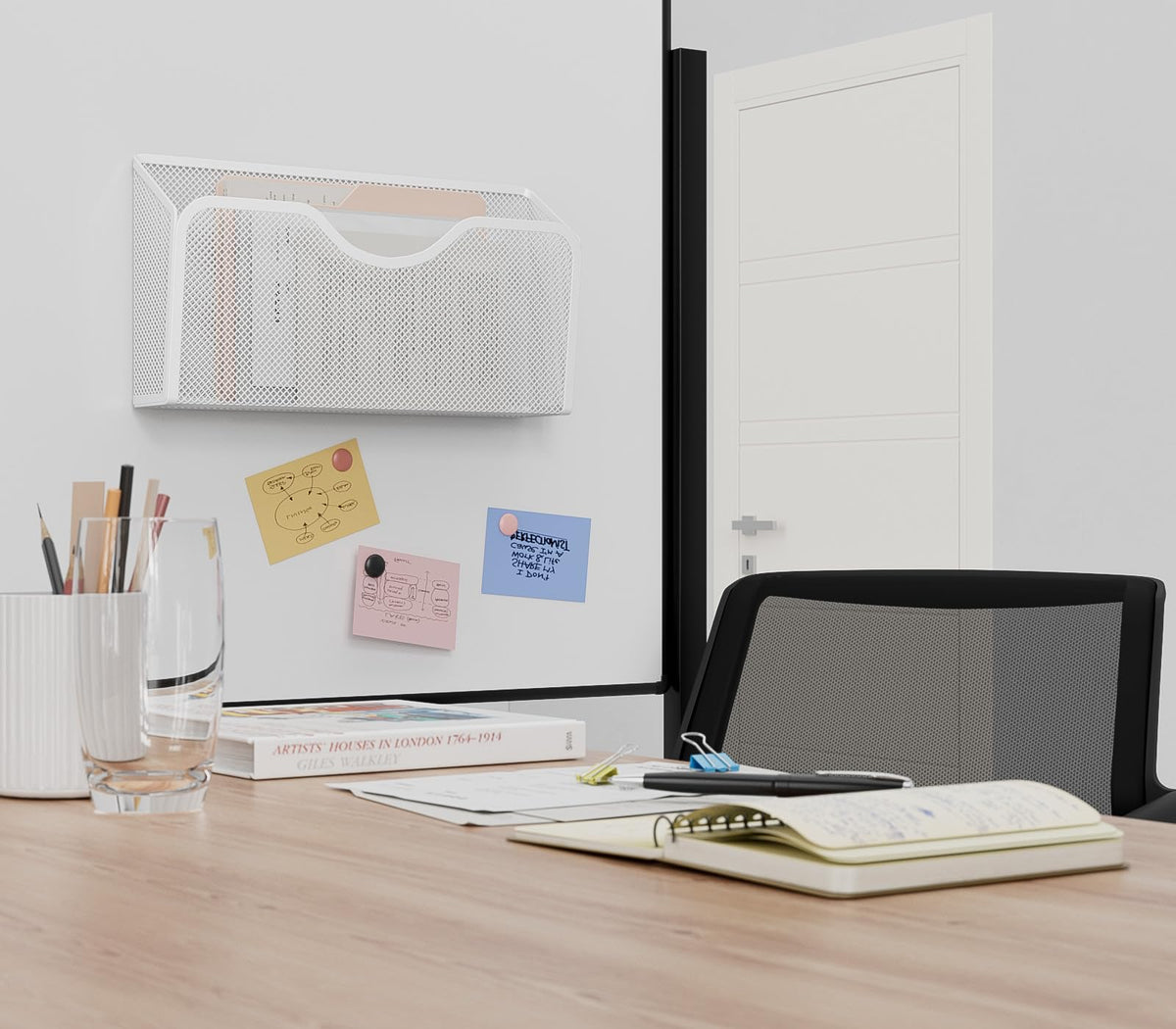 JANE EYRE Magnetic File Holder - 3PCS Paper File Mail Organizer