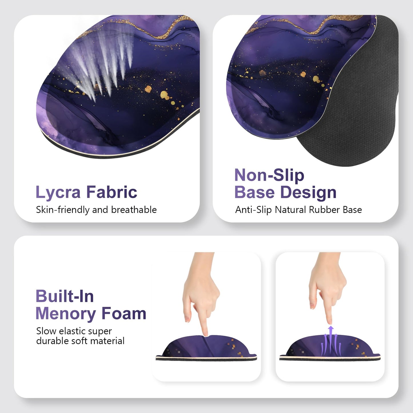 NXZGO Large Gaming Mouse Pad Set, 4 in1 Ergonomics Keyboard Desk Mat with Memory Foam Wrist Rest