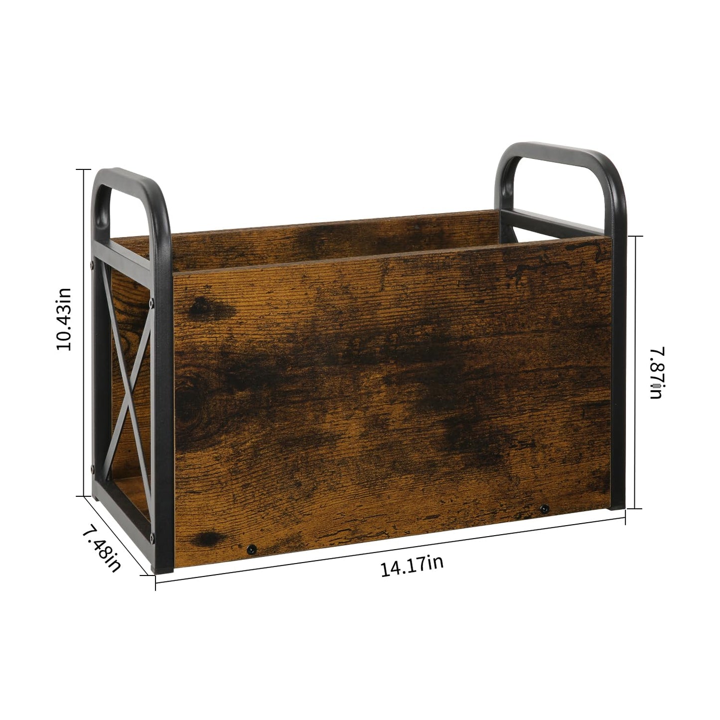 YINMIT Magazine Holder, Magazine Rack Floor, Magazine Storage Basket, Folder Organizer Bin for