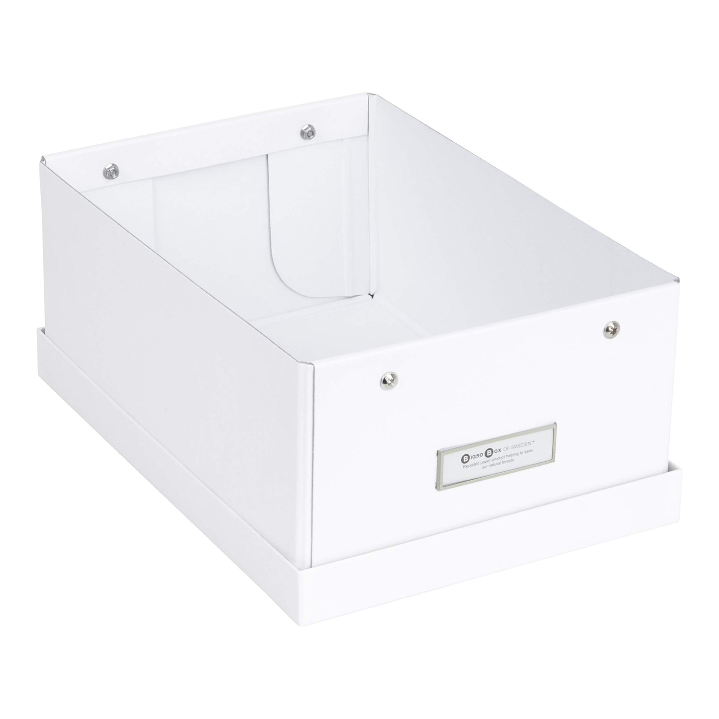 Bigso Box of Sweden Karin Collapsible Storage Box with Labelframe for Easy Identification - Simple