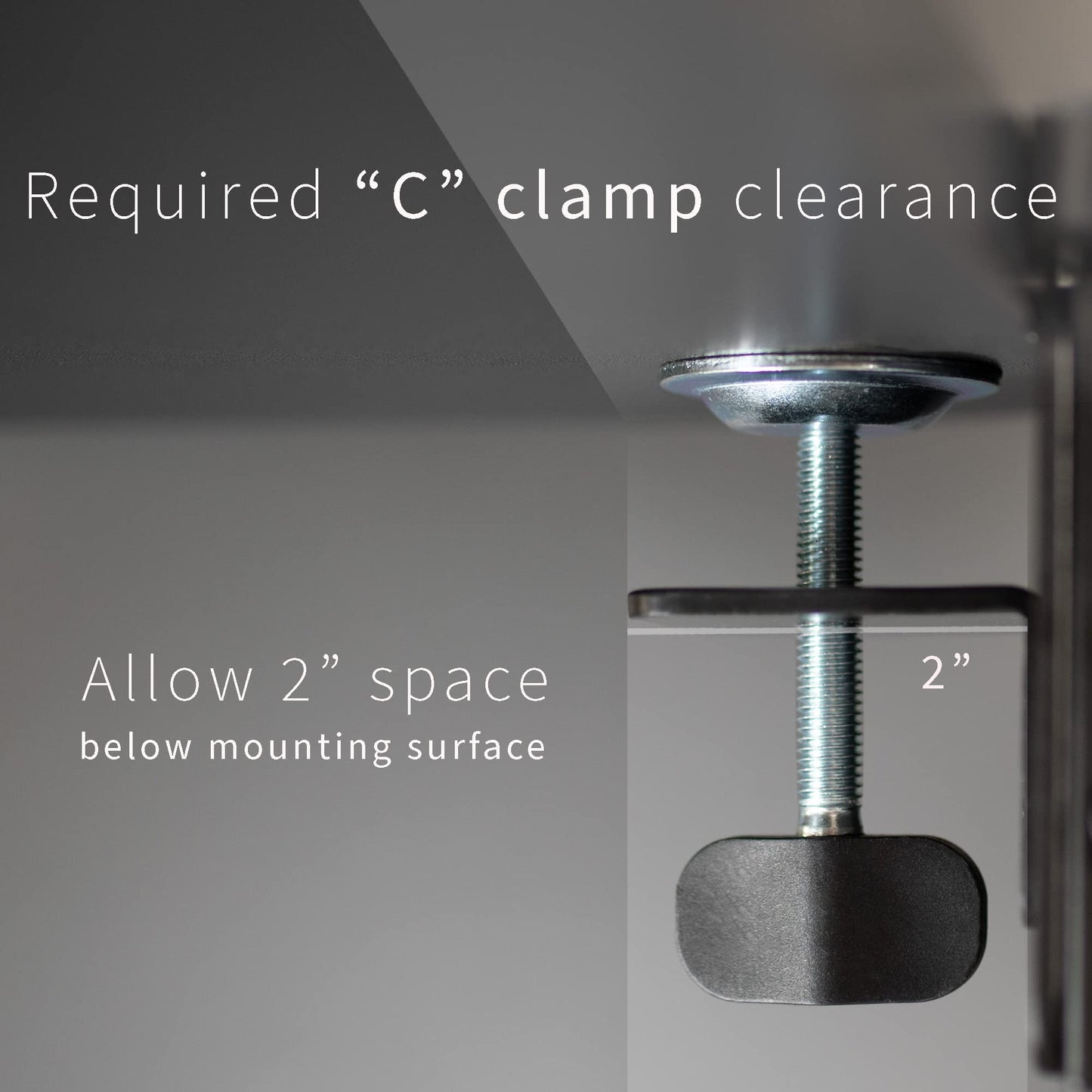 VIVO Clamp-on 6 x 9 inch (11 Including Clamps) Desk Extender, Wrist Support, Armrest Tray, Table