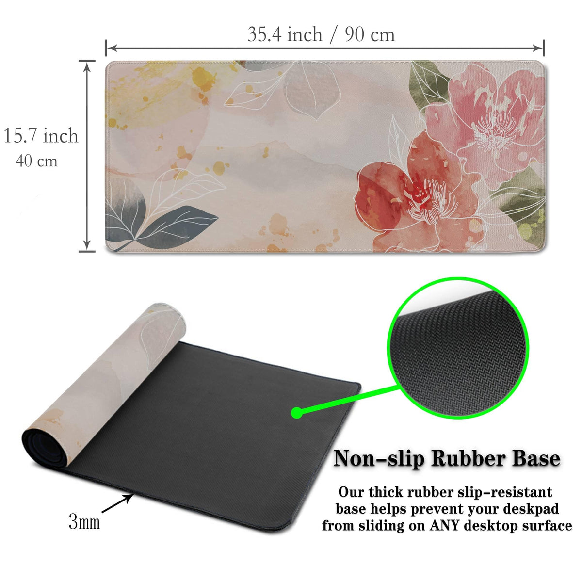 Samgula Gaming Mousepad Pink Cute Desk Mat Large Mouse Pads Large Mouse Pad for Woman Keyboard