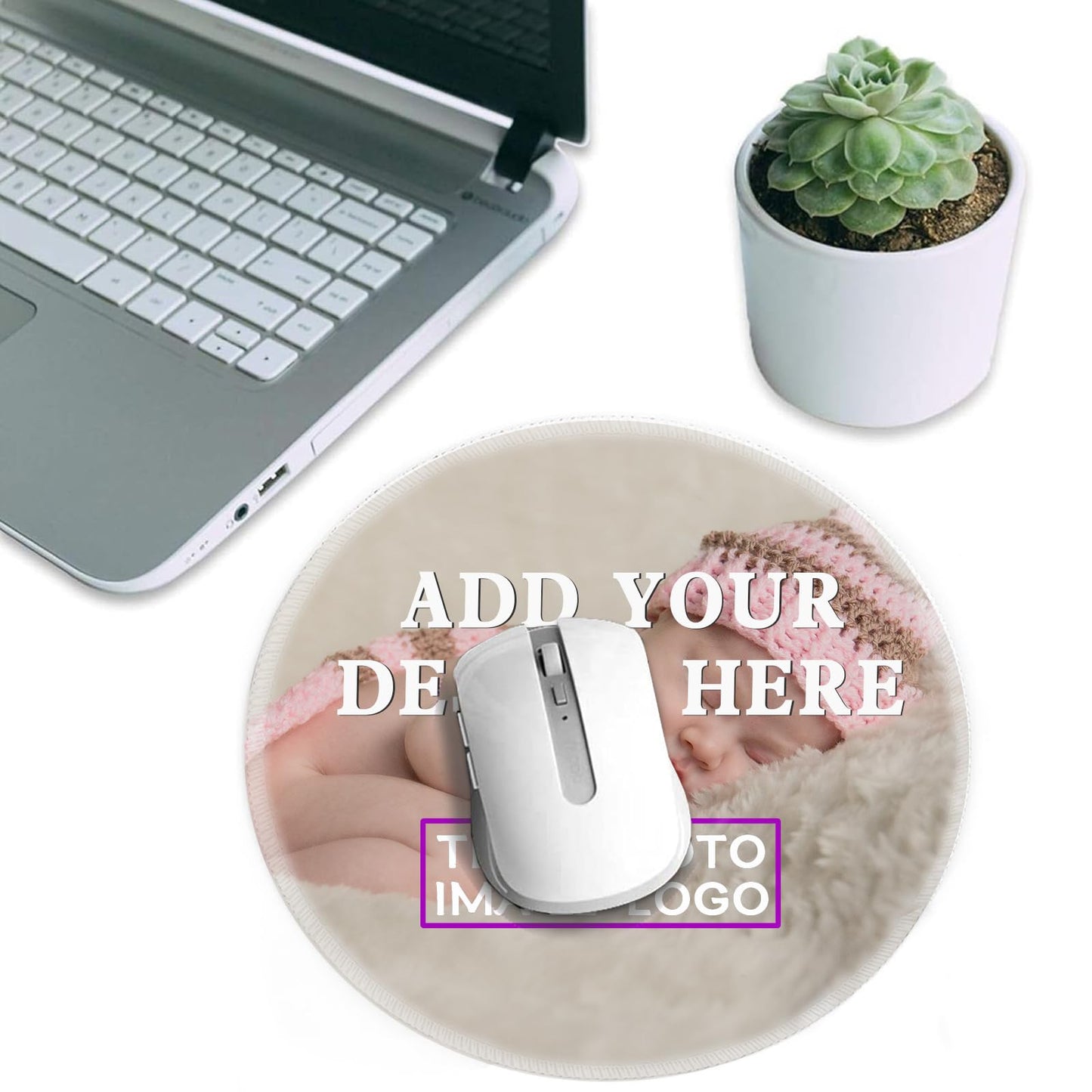 Custom Mouse Pad with Wrist Support,Ergonomic Personalized Mousepad,Add Personalized Photo & Text