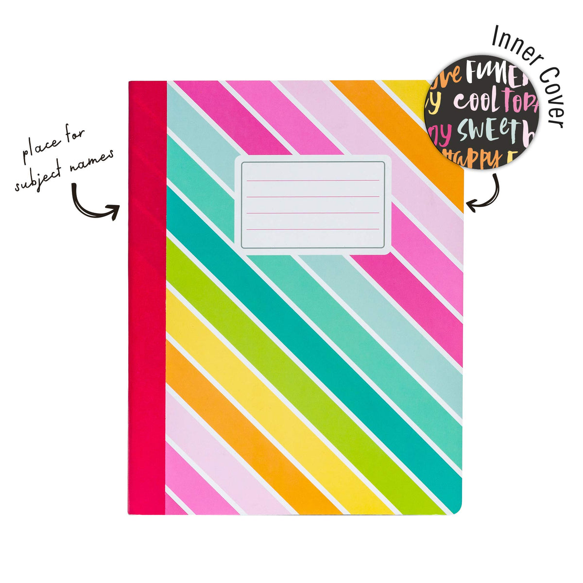 Pukka Pad, Carpe Diem Composition Notebooks - 3 Pack of Journals Featuring 140 Pages of College