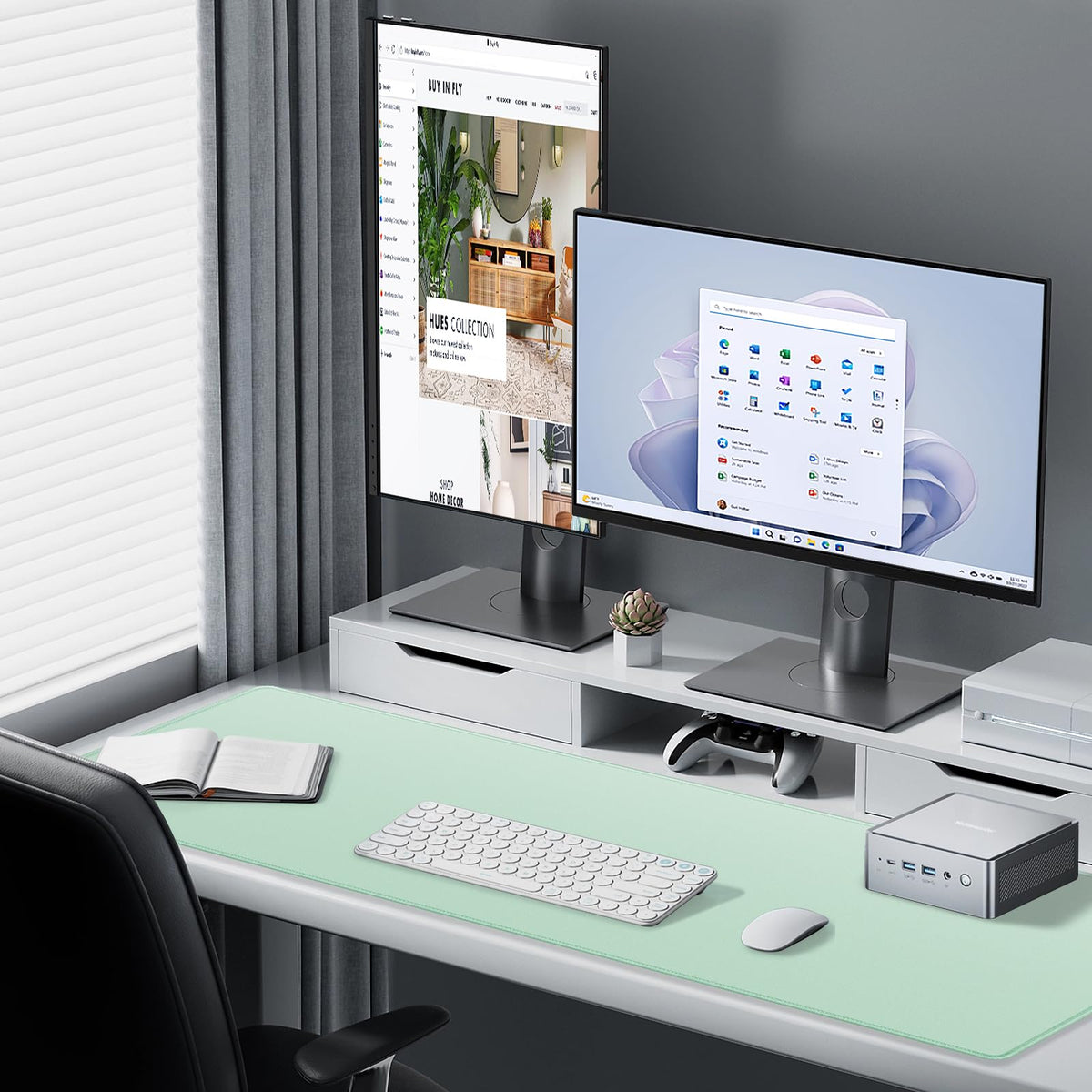 Canjoy Large Desk Mat, 47.2"x15.7" Full Size Desk Pad Big Computer Mousepad