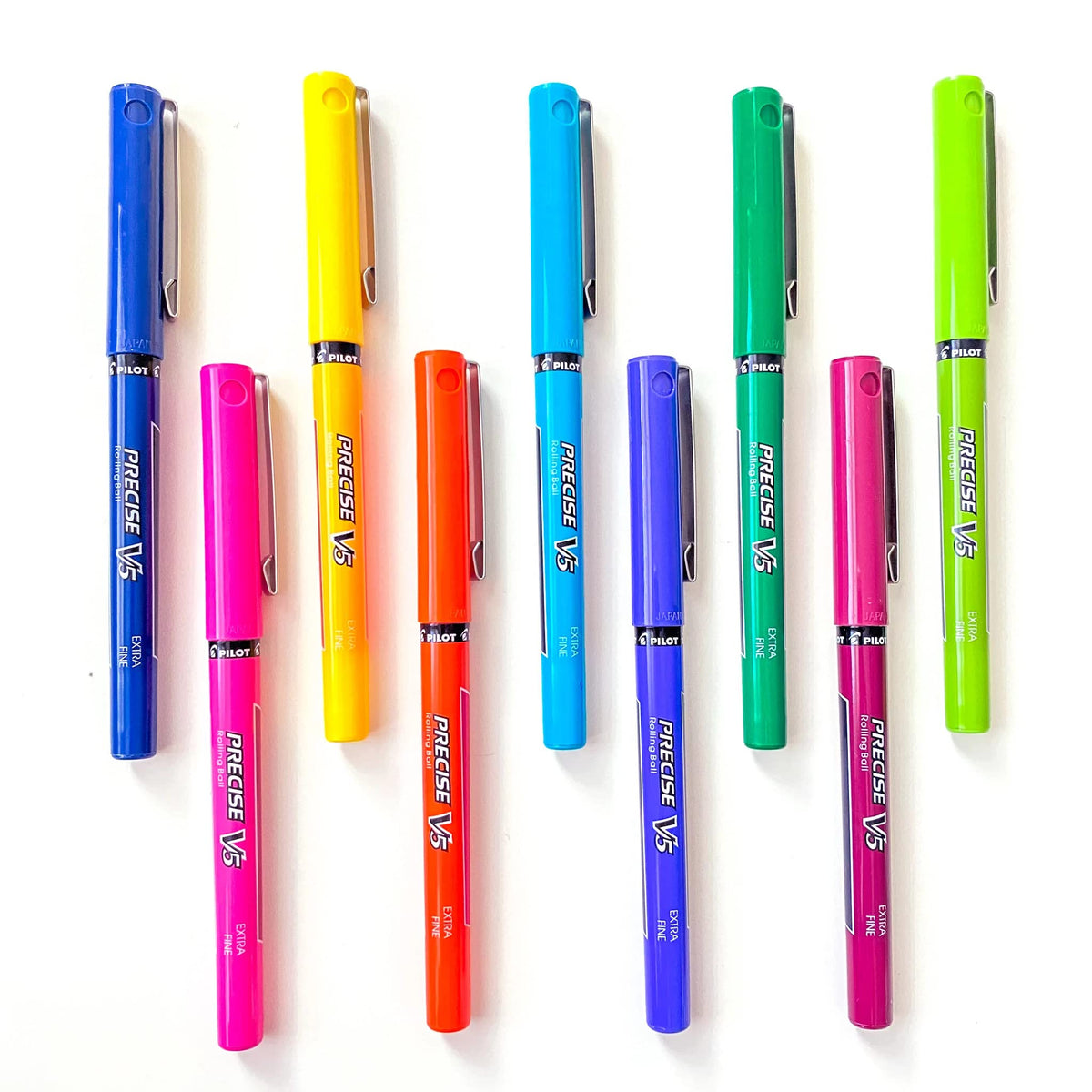 PILOT Precise V5, Extra Fine Point 0.5 mm Blue Pens, Blue, Pack of 14