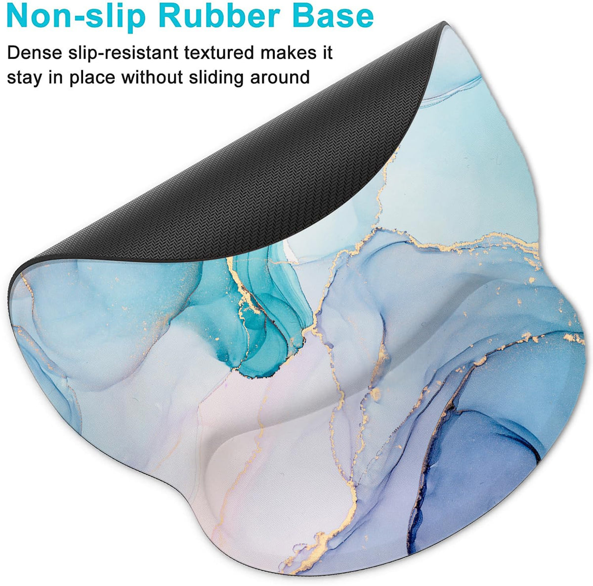 Lateefah Ergonomic Mouse Pad with Wrist Rest and Keyboard Wrist Rest Set