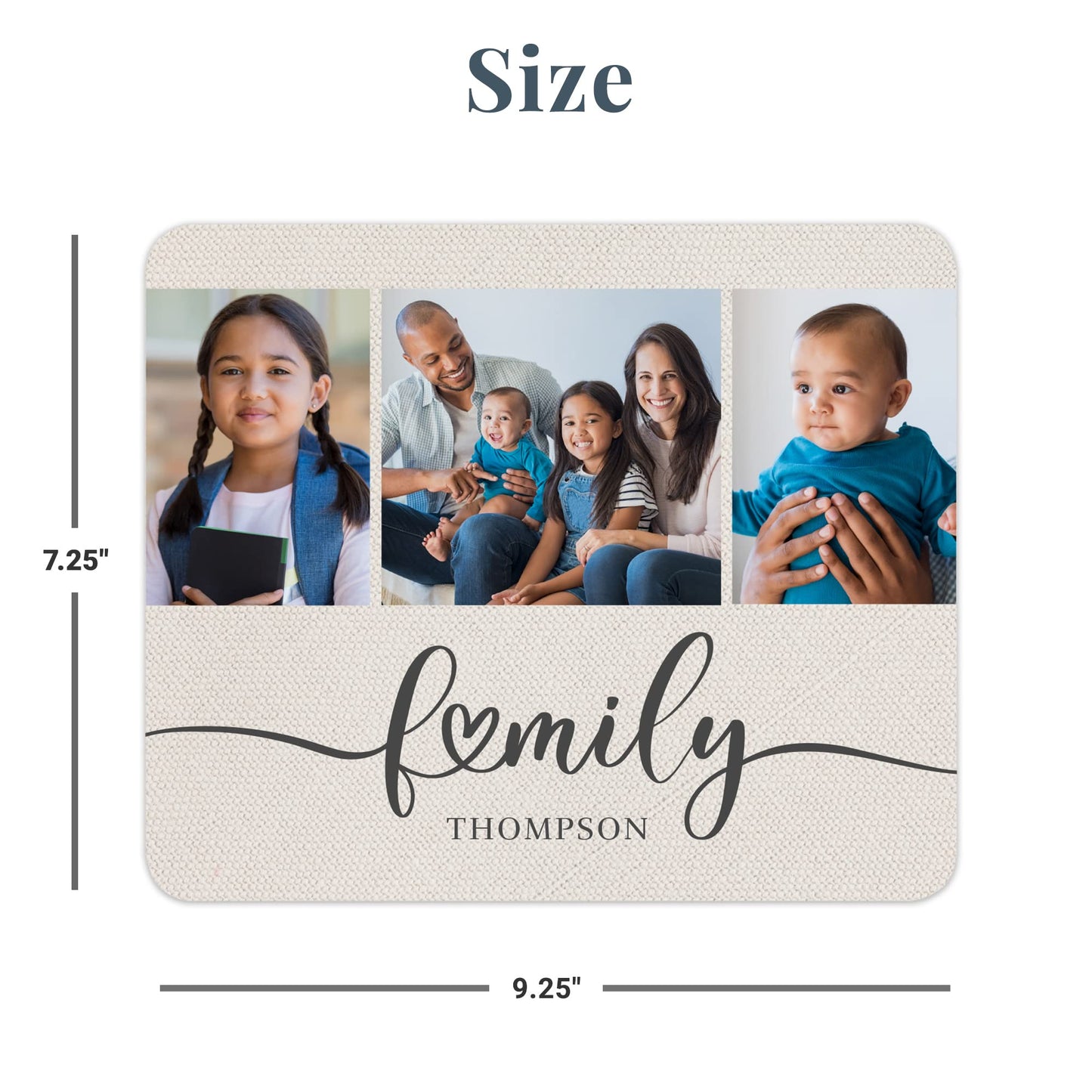 Let's Make Memories Personalized Family is Everything Photo Mouse Pad - Computer Accessory