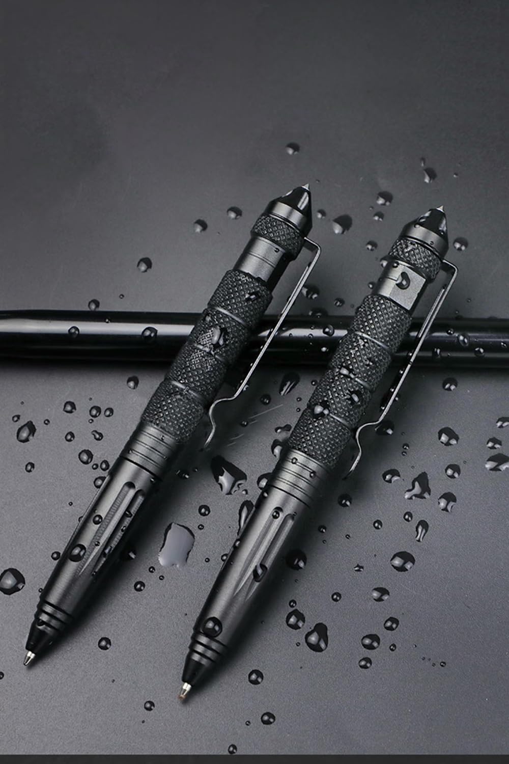 OIJ 5 Pack Military Tactical Pen Set, Professional Self Defense Pen, Emergency Glass Breaker Pen