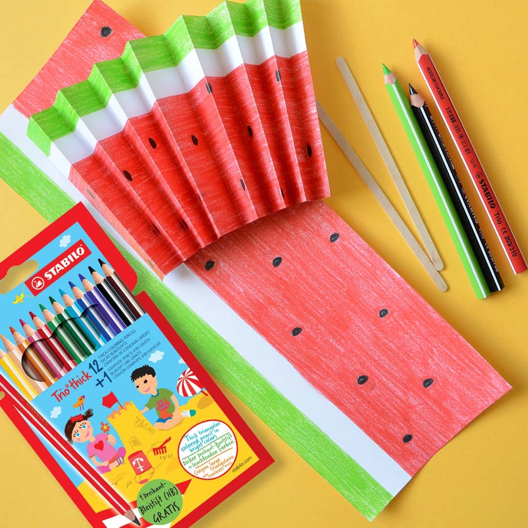 STABILO Triangular Coloured Pencils Trio Thick 12+1 Promo Case