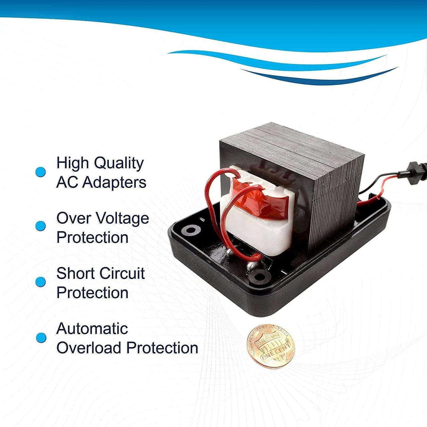 HQRP 9V AC Adapter Compatible with Alesis P4 AC09 25D 4-pin DIN Connector 9V AC Power Supply