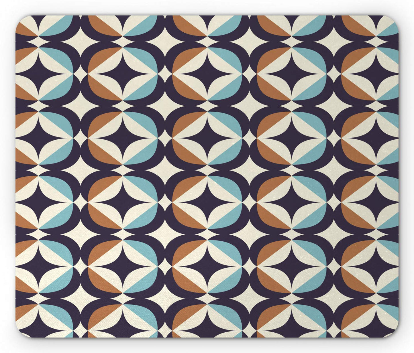Lunarable Mid Century Mouse Pad, Scandinavian Art Style Inspired Modern Retro Geometric Elements