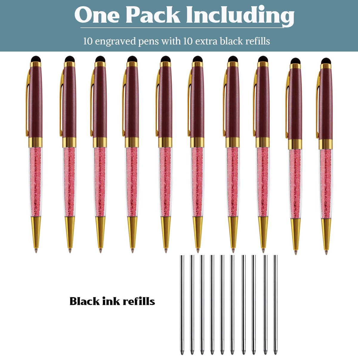 Personalized Pens -Crystal Diamond pen Gift for Wedding Party any occasion