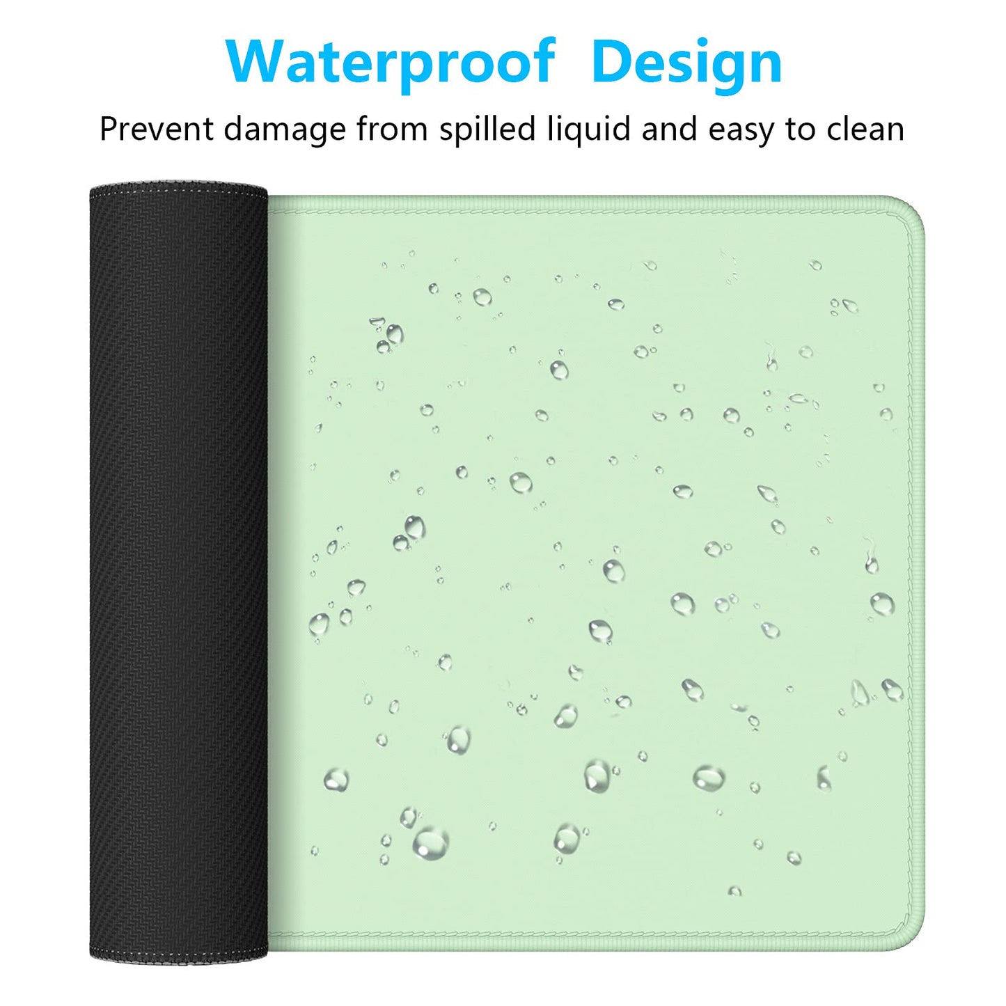 Dapesuom Large Gaming Mouse Pad, Extended Mouse Mat with Stitched Edges, Full Size Keyboard Pad