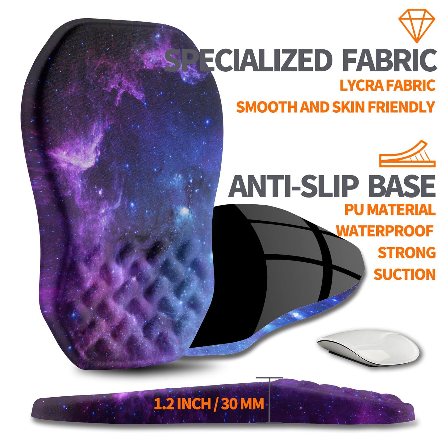 Armanza Ergonomic Slope Mouse Pad Wrist Support, Wrist Rest Mousepad for Carpal Tunnel Pain Relief