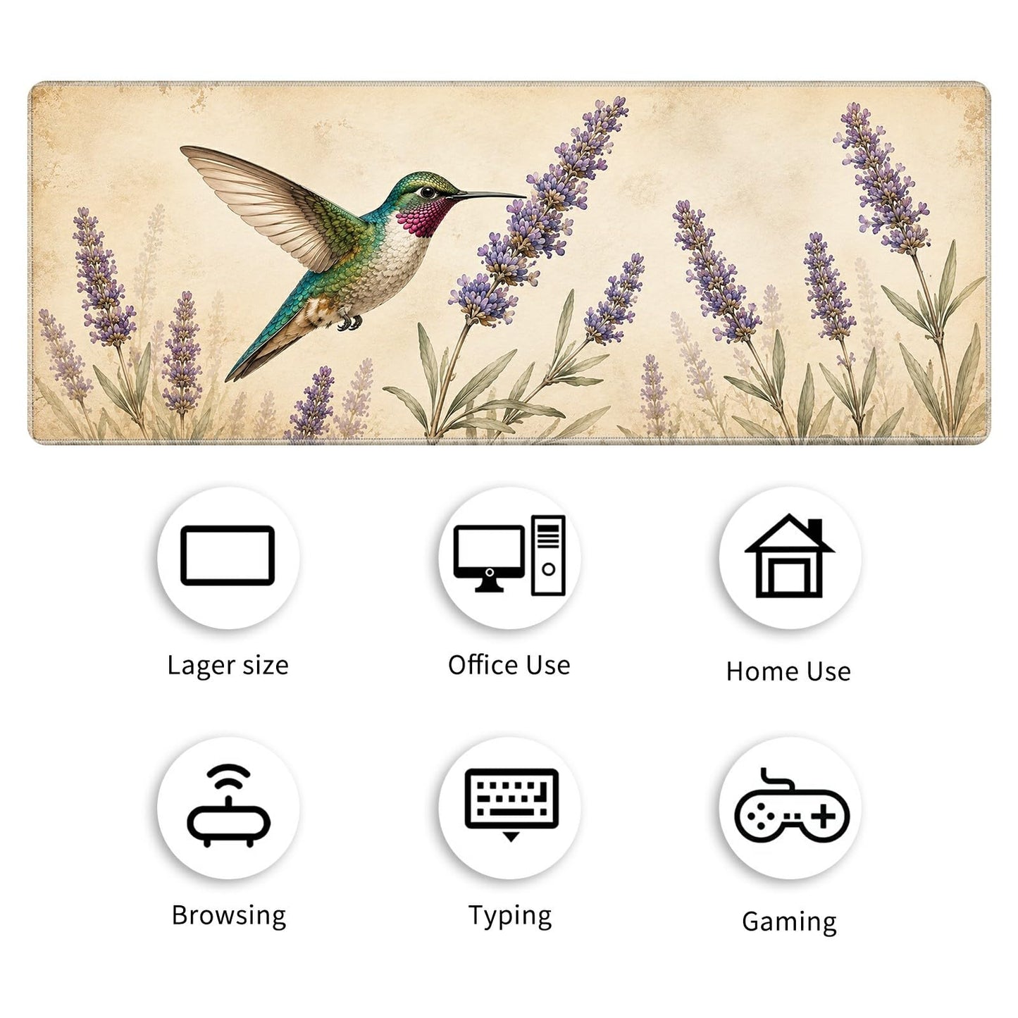 Desk Mat Large Gaming Mouse Pad + Coaster