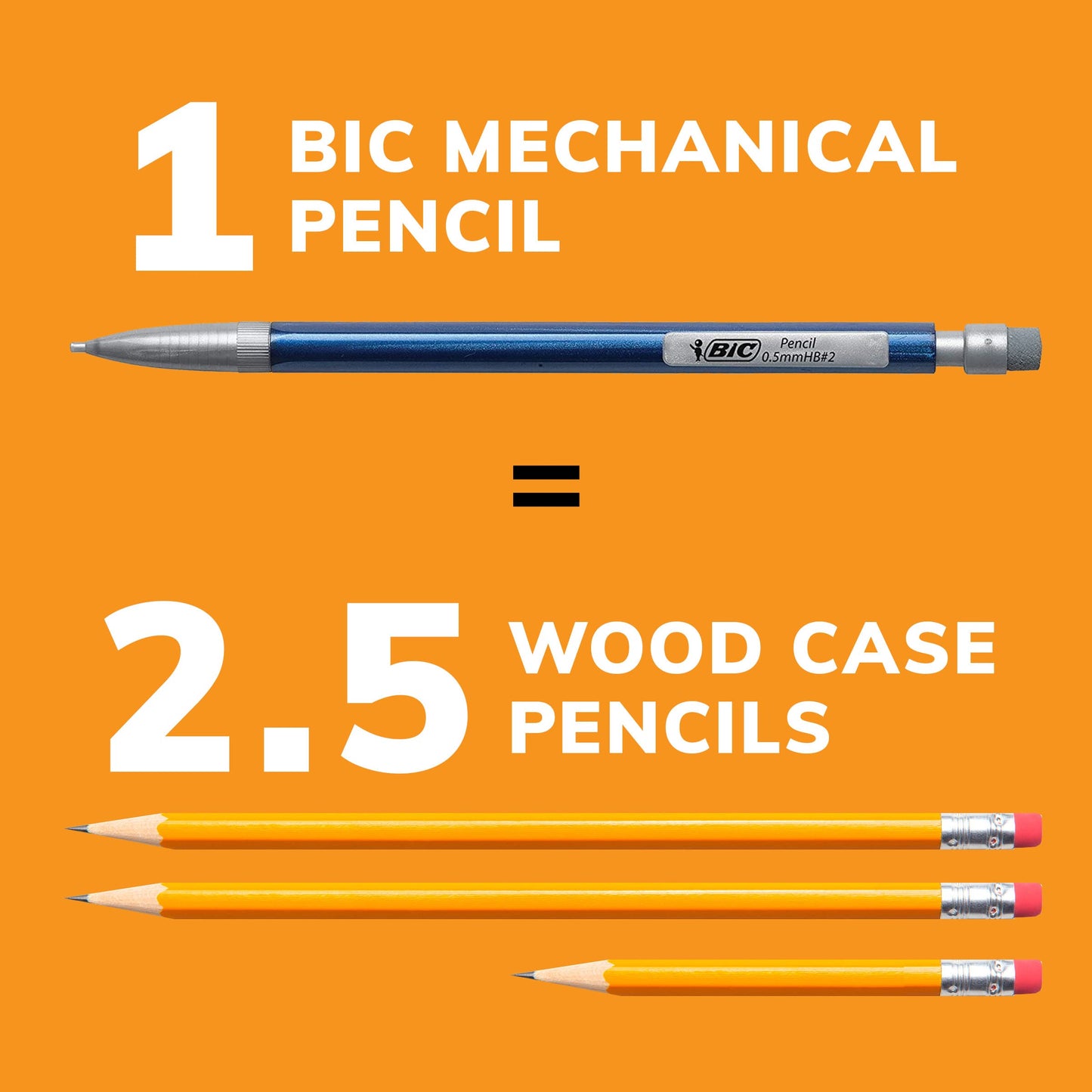 BIC Variety Pack, Assorted Sizes, 0.5mm, 0.7mm, 0.9mm, Refillable Design for Long-Lasting Use (Pack