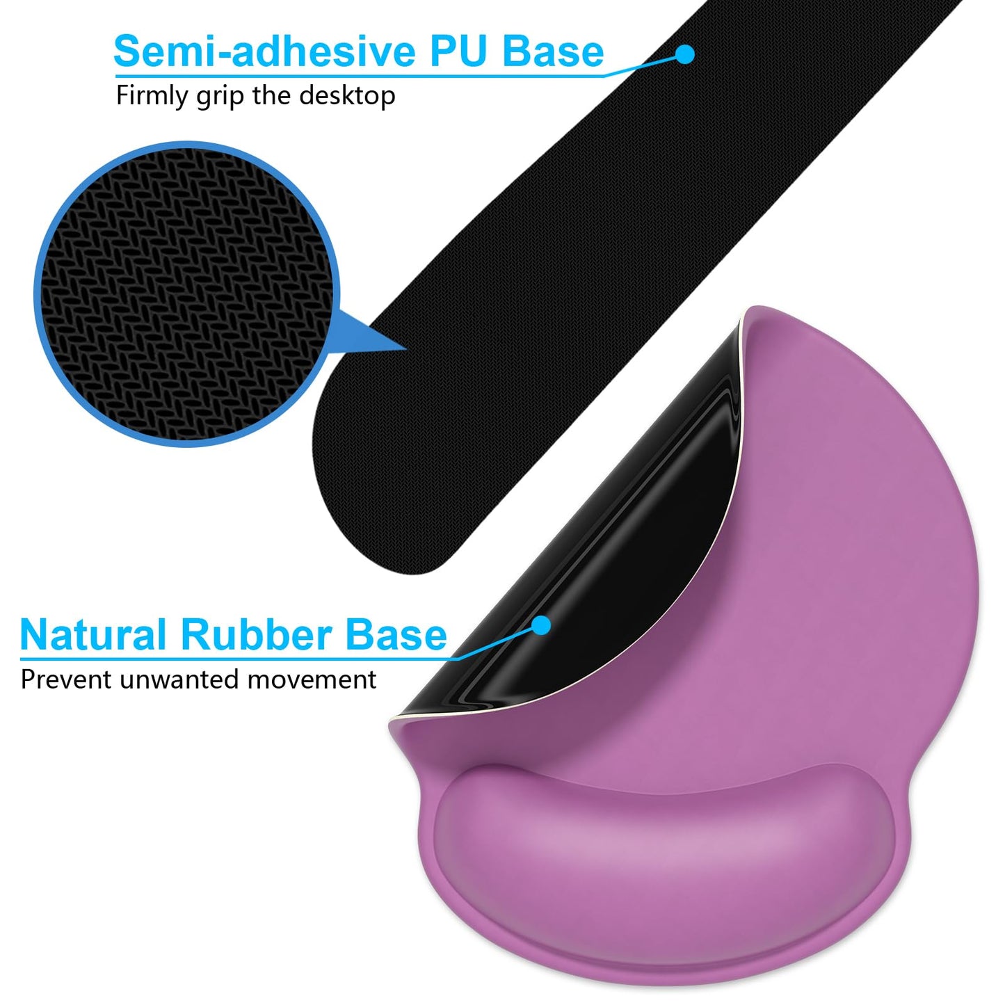 Dapesuom Keyboard Wrist Rest and Mouse Pad with Wrist Support, Cute Memory Foam Cushion for