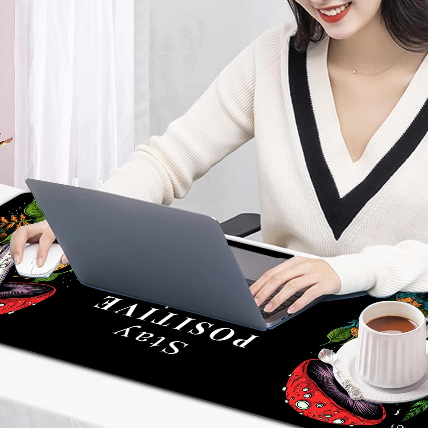 Large Mouse Pad, 31.5 x 11.8in Extended Gaming Mouse Pad with Stitched Edges, XXL Mousepad