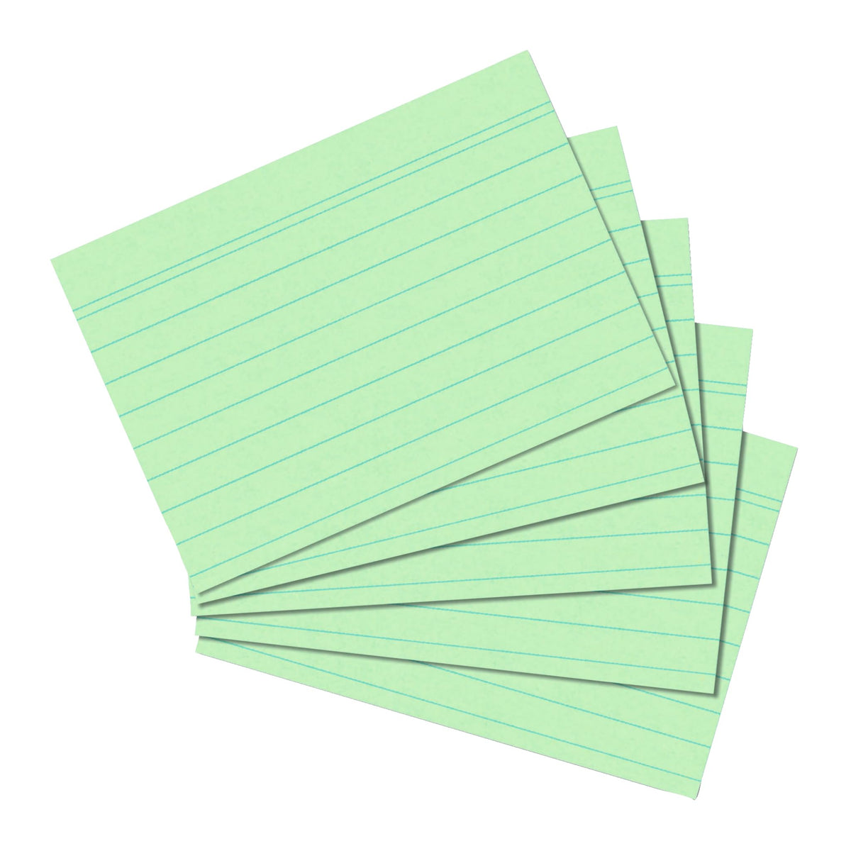 Herlitz 1150556 Index Cards A5 Green Lined Pack of 100 Paper 2