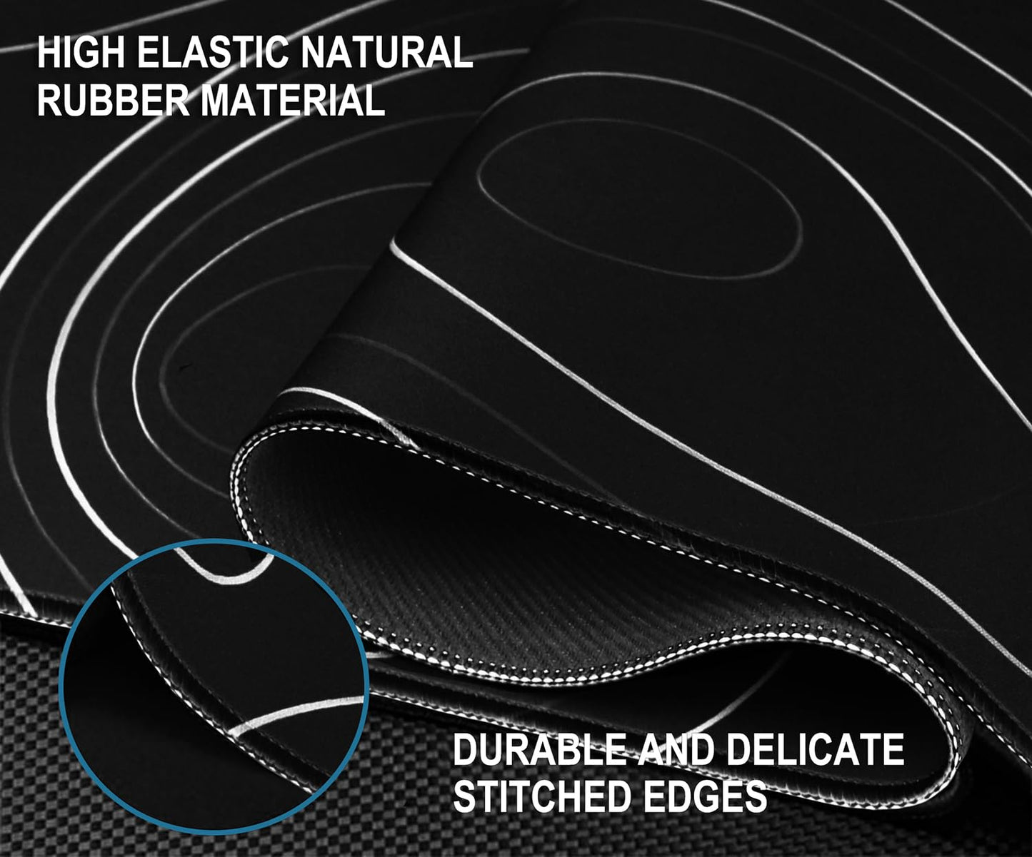 Gaming Mouse Pad, 31.5" x15.7" Large Mat with Superior Micro-Weave Cloth, Water Resist Keyboard