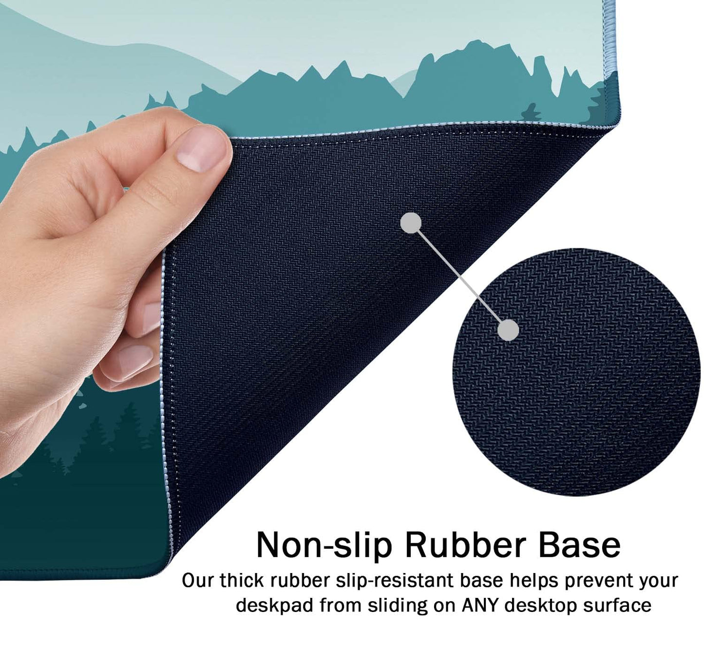 Large Mouse Pad, Full Desk XXL Extended Gaming Mouse Pad 35.5" X 15.7", Waterproof Desk Mat with