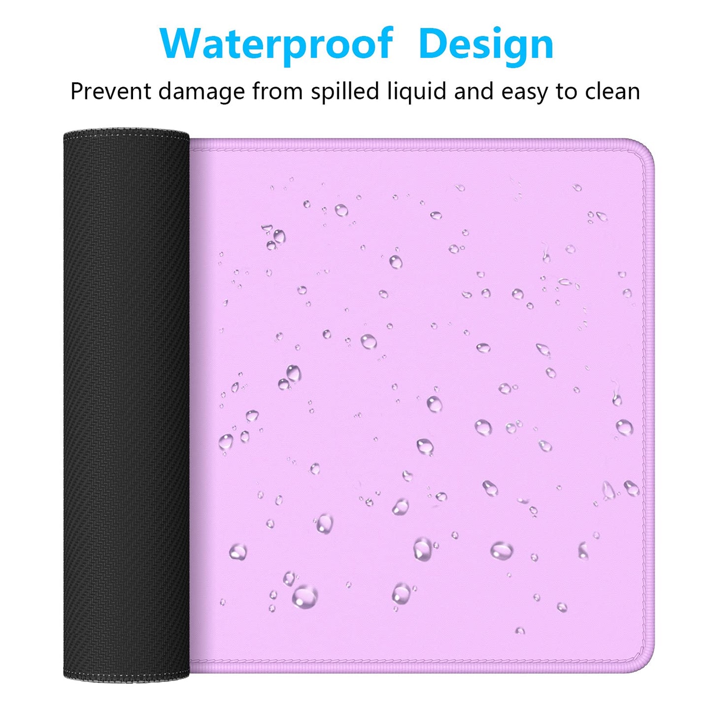 Dapesuom Large Gaming Mouse Pad, Extended Mouse Mat with Stitched Edges, Full Size Keyboard Pad