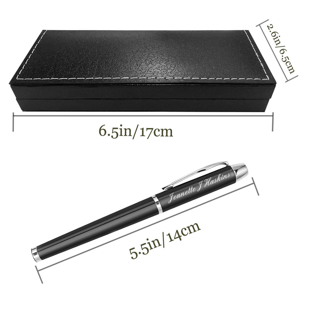 Personalized Pens,Custom Engraved Ballpoint Pen and Case,Personalized Gifts for