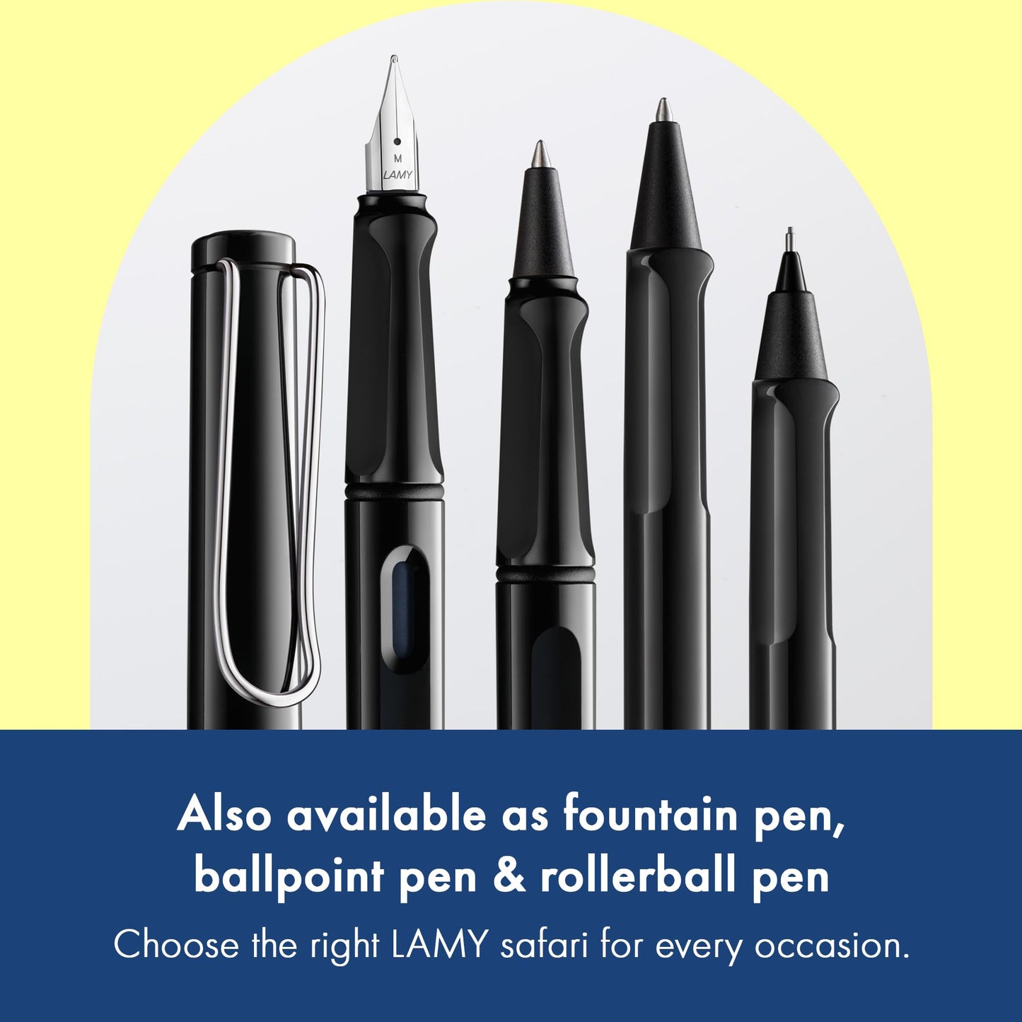 LAMY safari black - Mechanical Pencil with ergonomic grip & body made of robust ASA plastic - ideal