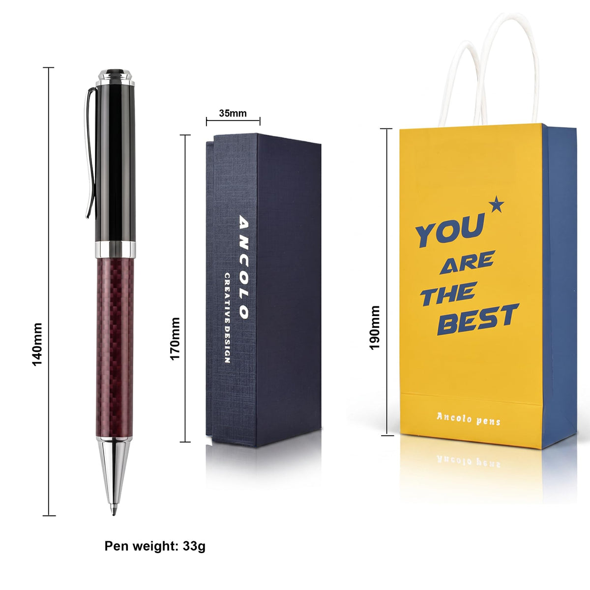 Custom Ballpoint Pen-Personalized with Your Message or Name on the Pens