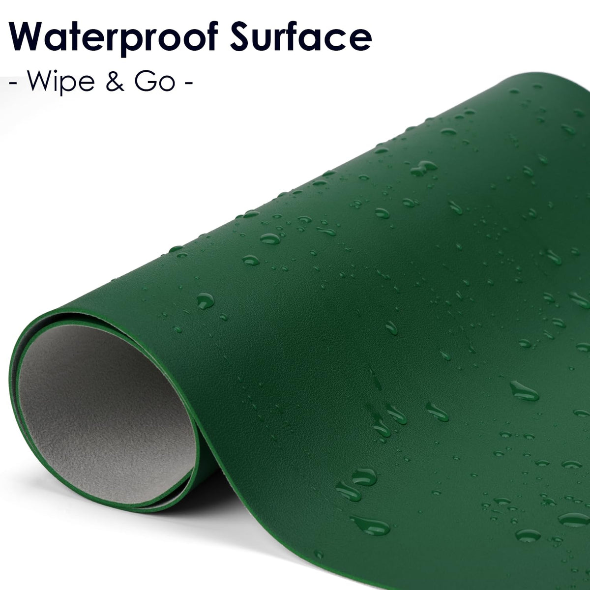 Leather Desk Pad Protector, Waterproof Mouse Pad, PU Desk Mat, Office Desk Cover, Desk Writing Mat