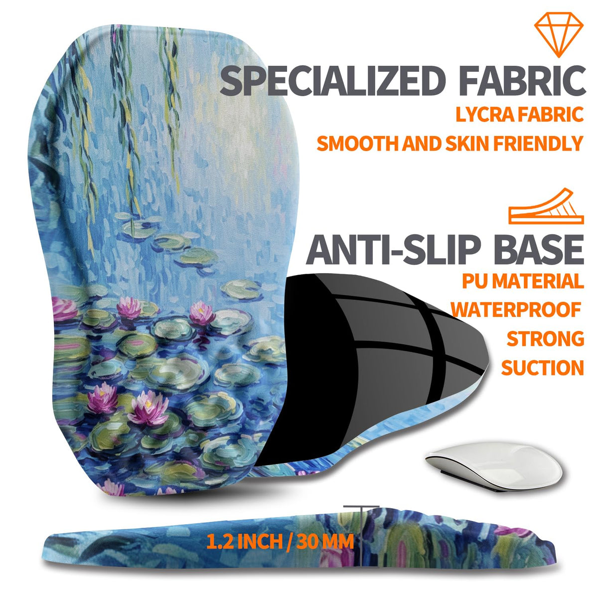 Armanza Ergonomic Slope Mouse Pad Wrist Support, Wrist Rest Mousepad for Carpal Tunnel Pain Relief
