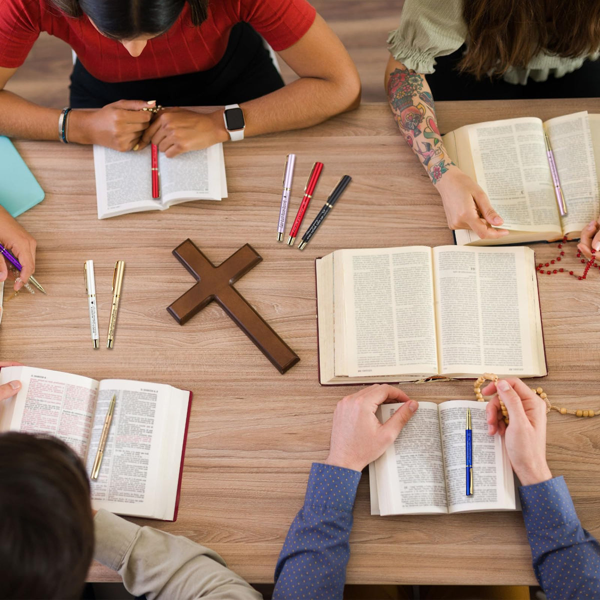 Fuutreo 30 Pcs Bible Verse Pens Bulk Christian Gifts Ballpoint