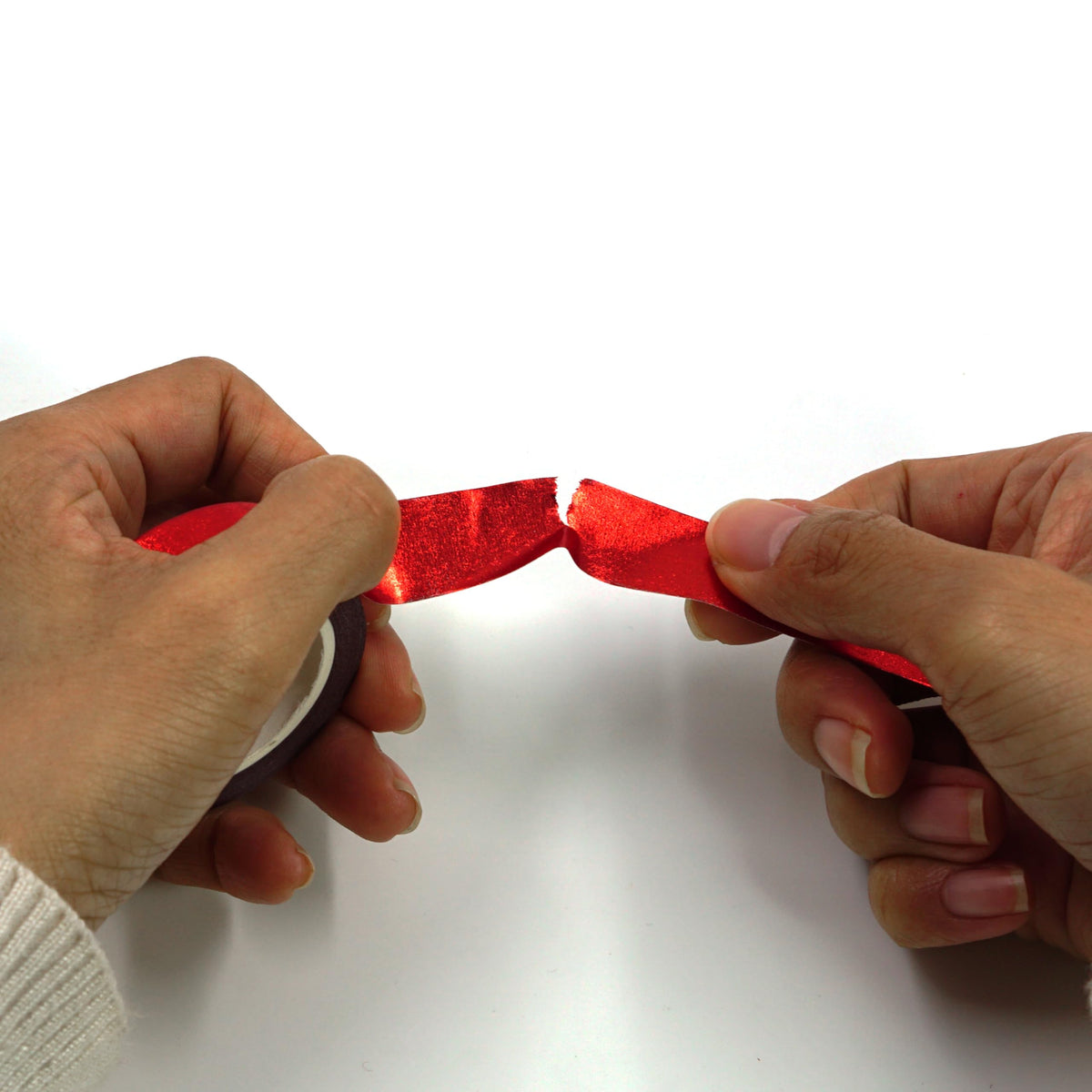 SIDAZON Red foil washi Tape for wall Decorative Tape for Crafts Washy-Tape Mirror Tape Red Strips