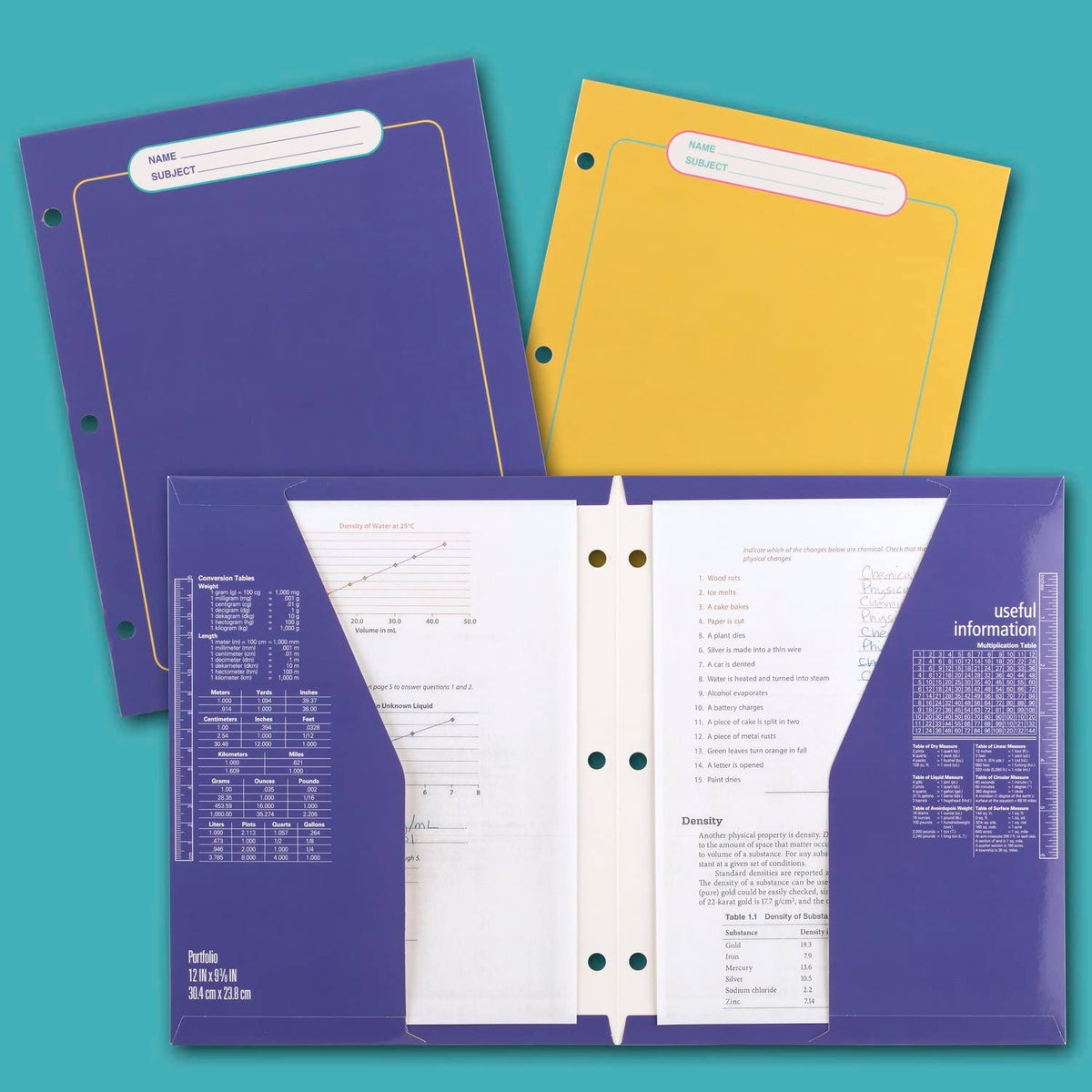 Mead Trapper Keeper Binder, Retro Design, 1 Inch Binder with Folders and Pockets, Holds 8-1/2" x
