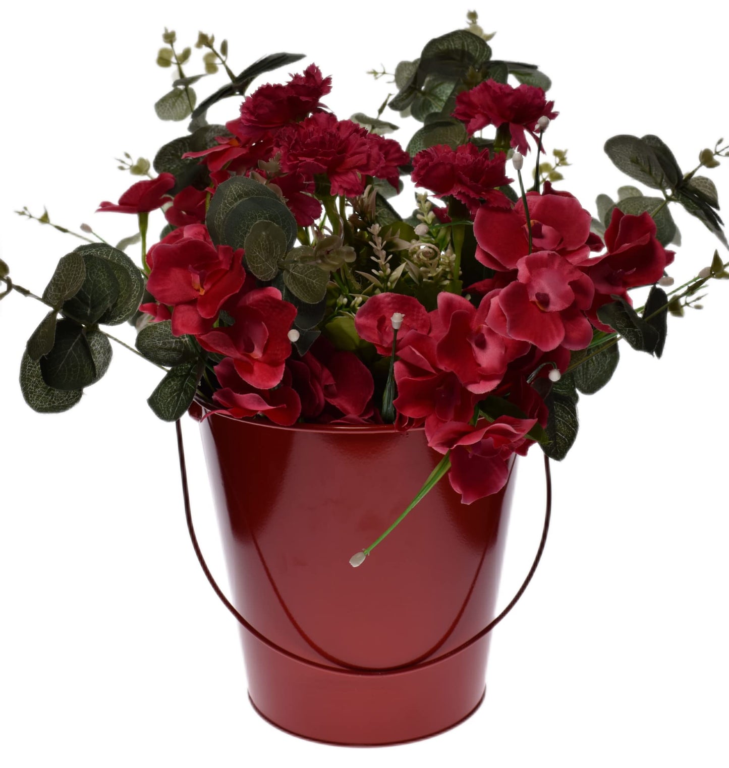TAKMA Colored Metal Buckets with Handle, 6 Pack 5.91 Inch Galvanized Iron Pail Bucket for