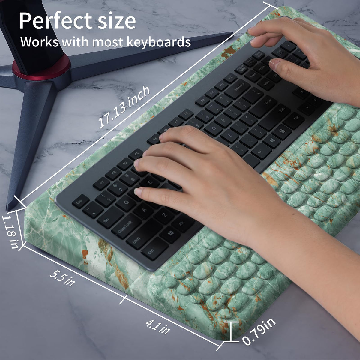 Keyboard Stand for Desktop, Keyboards Wrist Rest, Ergonomic Keyboards Holder for Easy Typing