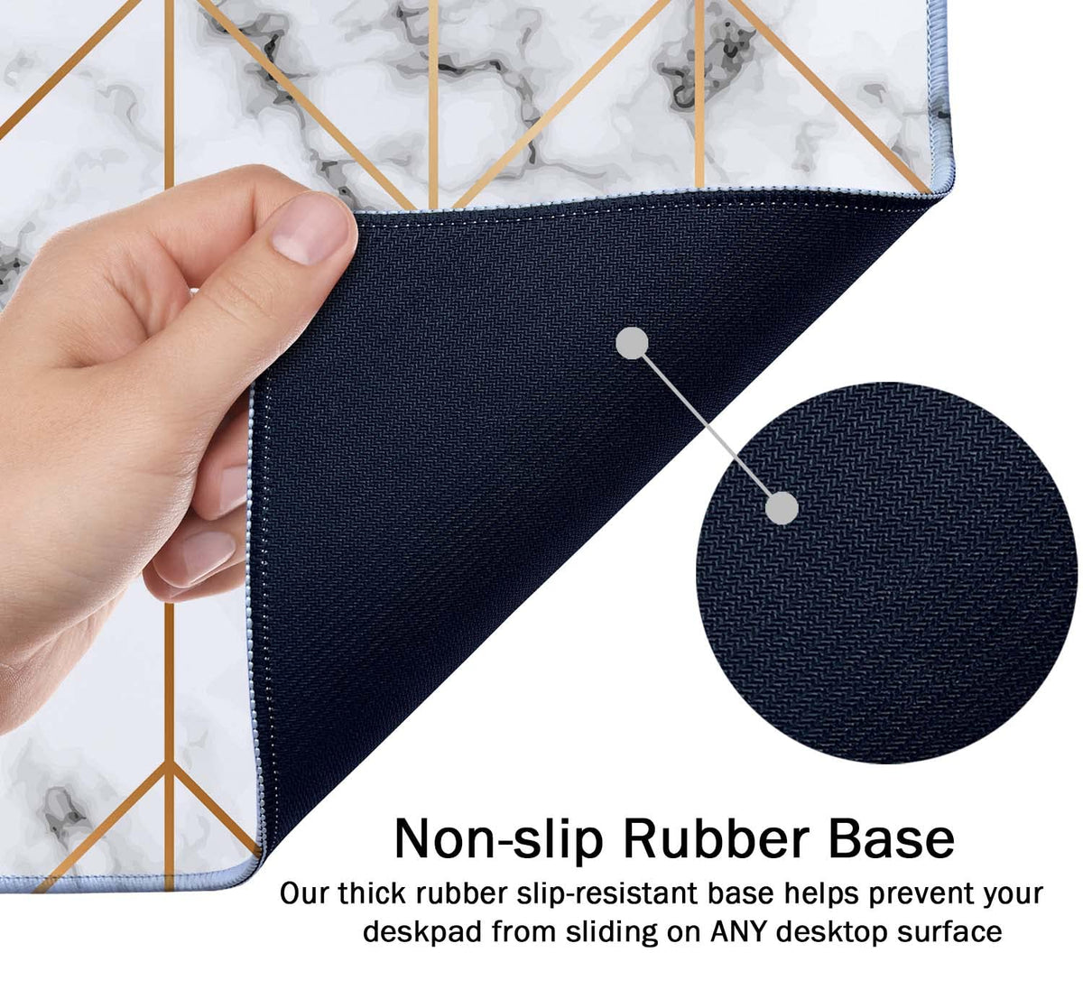 SSOIU Desk Mat,Large Mouse Pad 35.5" x 15.7" XXL Extended Gaming Mouse Pad Mat with Non-Slip Base