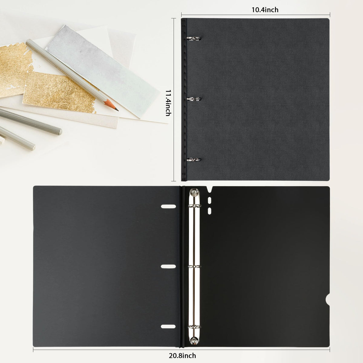 WOT I 12 Pack Telescoping 3 Ring Binder(0.75"), Expandable Flexible Binder - Patented Design for