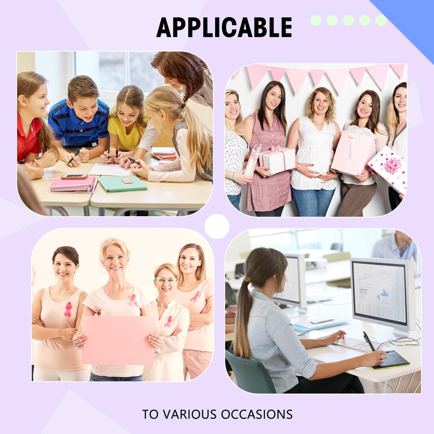Teling 100 Pcs Ballpoint Pens Retractable Comfortable Cute Stylish Writing Pens in Medium Point 1.0
