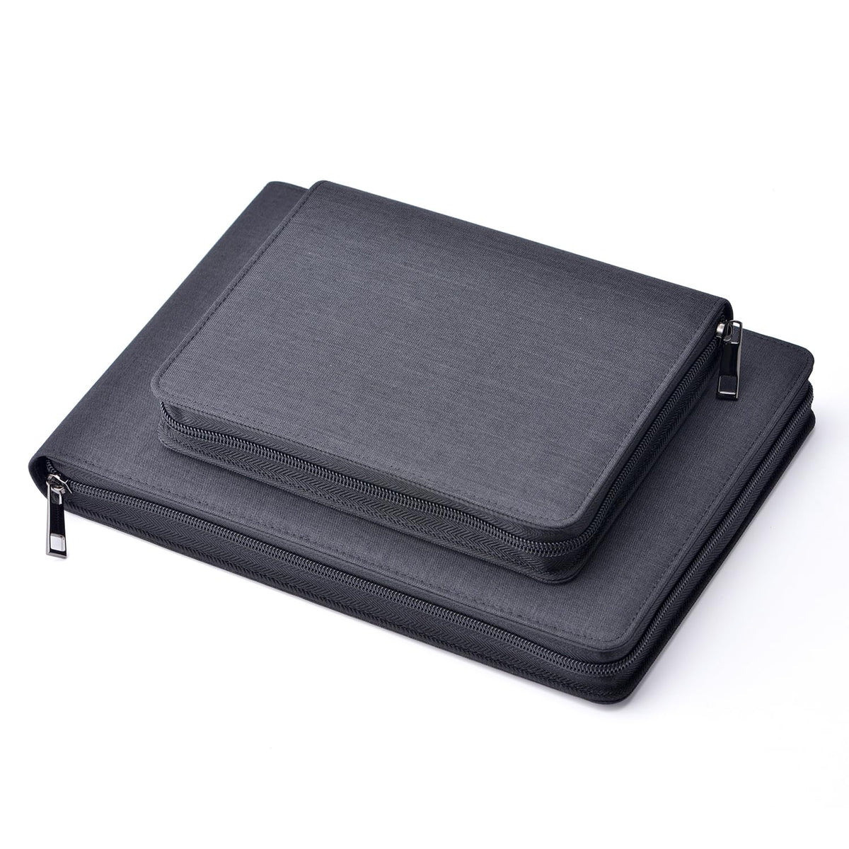 Asvine 24 Fountain Pen Case Black Organizer Bag - Premium Waterproof Canvas Pen Display Holder
