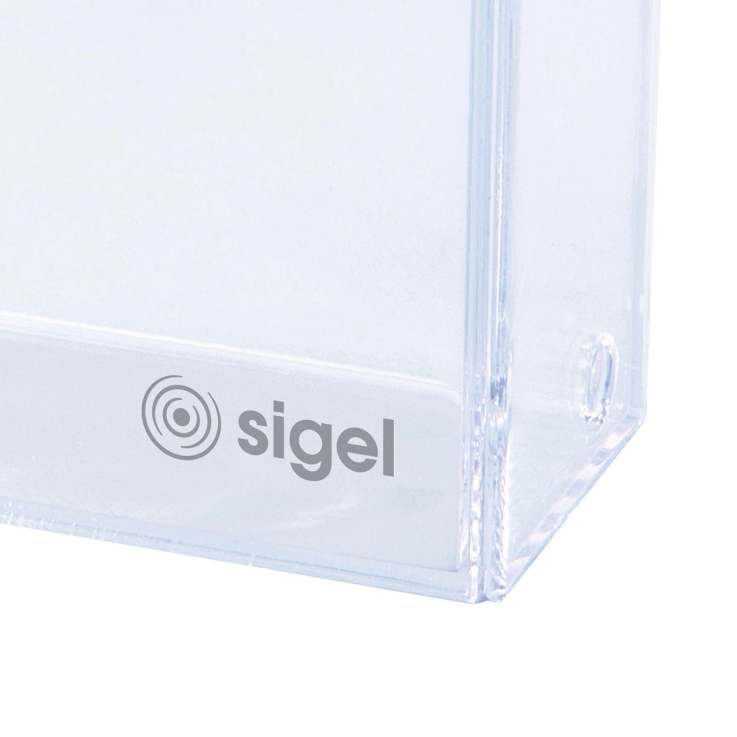 Sigel VA110 Business Card Box, Clear, for up to 100 Cards (max. 3.39 x 2.2 inches)