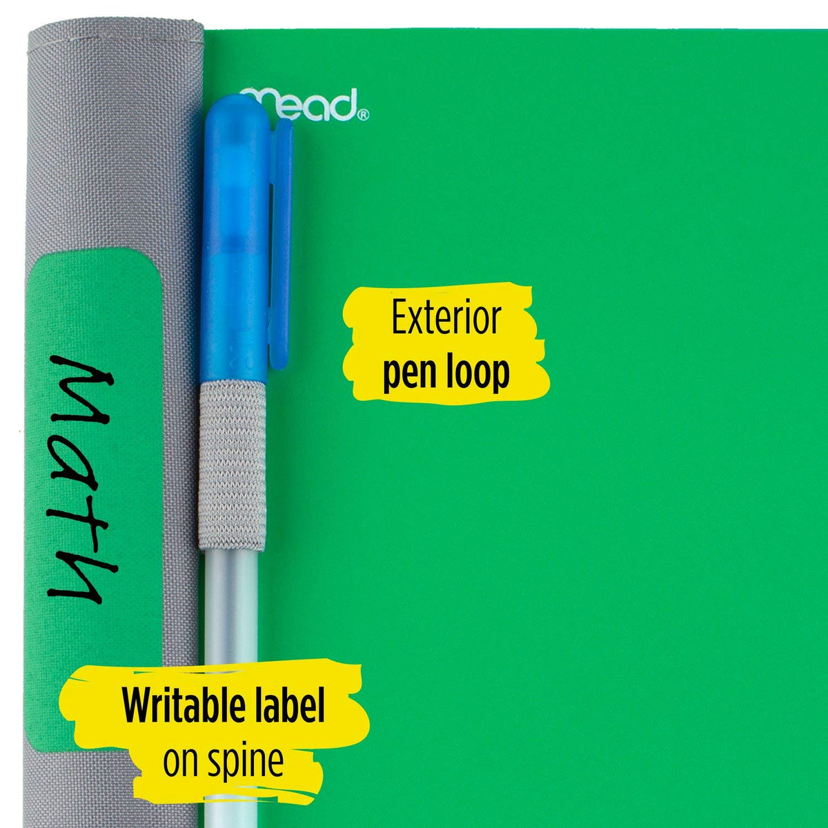 Five Star Advance Spiral Notebook, 2 Subject, College Ruled Paper, 100 Sheets, 9-1/2" x 6", Green