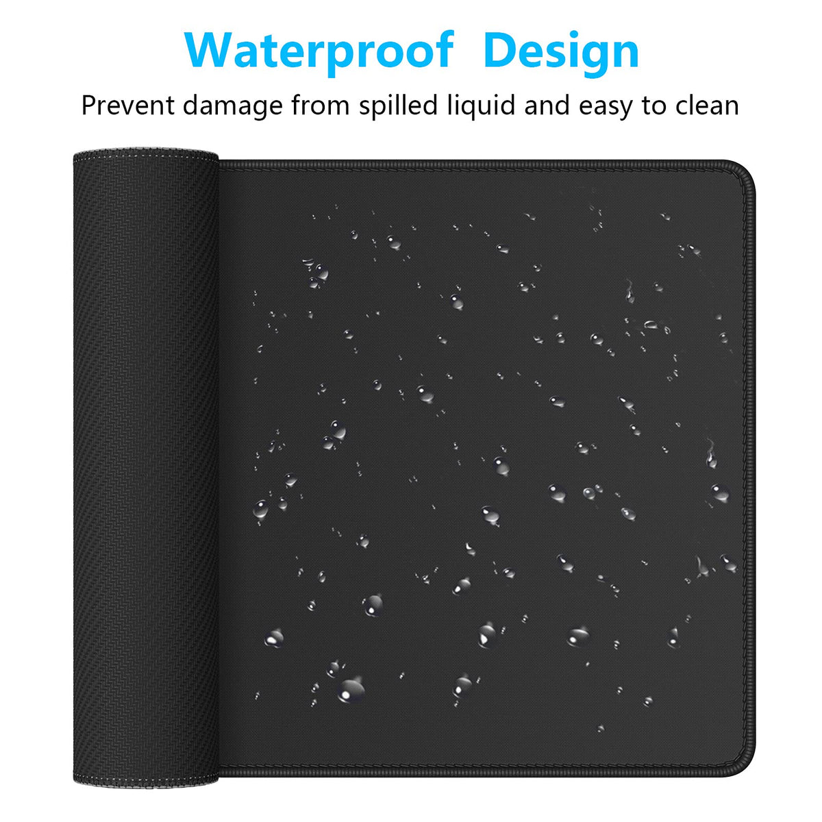 Dapesuom Large Gaming Mouse Pad, Extended Mouse Mat with Stitched Edges, Full Size Keyboard Pad